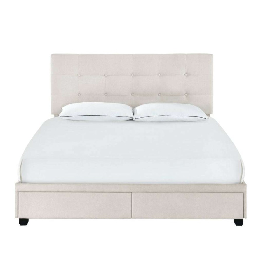 Bed * | Best Sellers Accentrics Home Queen Storage Bed In Fog