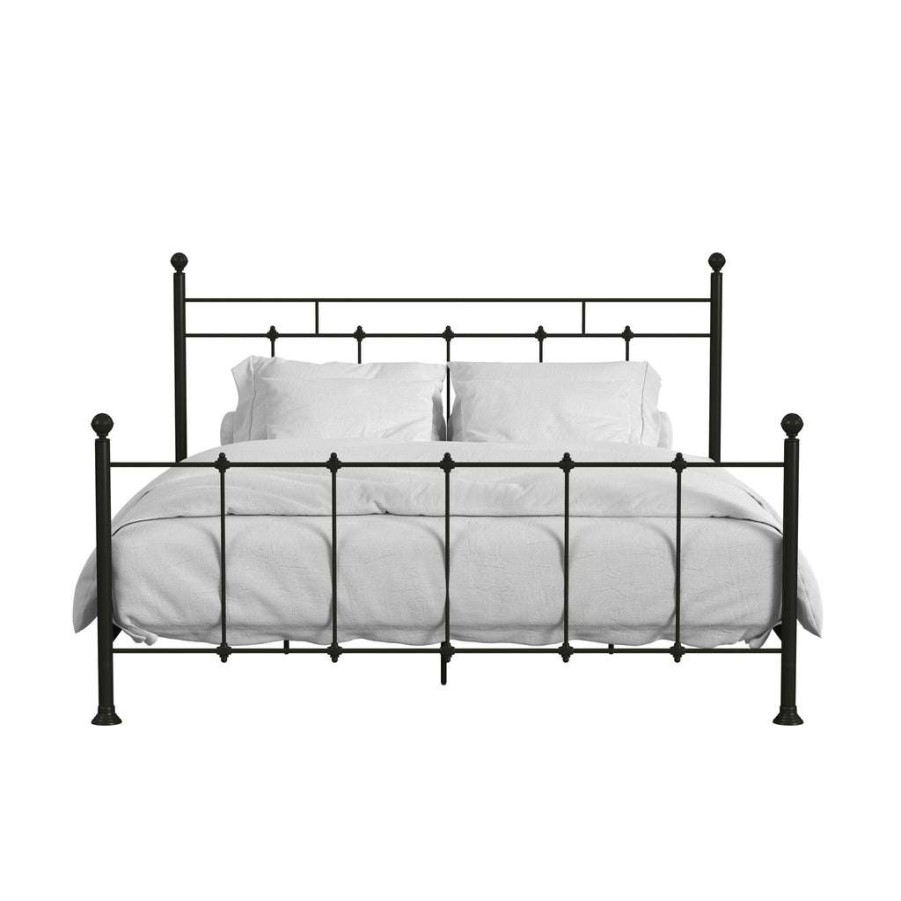 Bed * | Hot Sale Accentrics Home Shaker Style Queen Metal Bed In Bronze