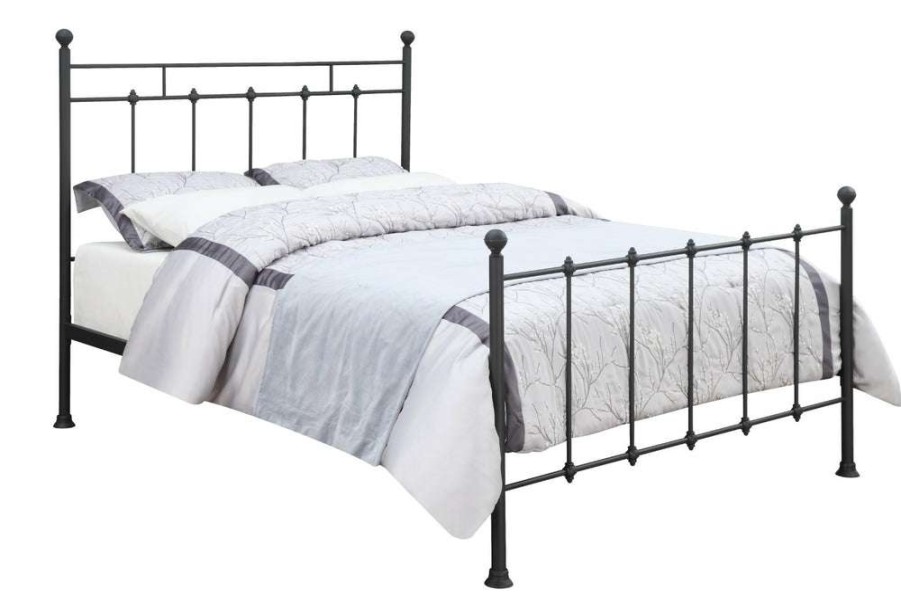 Bed * | Hot Sale Accentrics Home Shaker Style Queen Metal Bed In Bronze