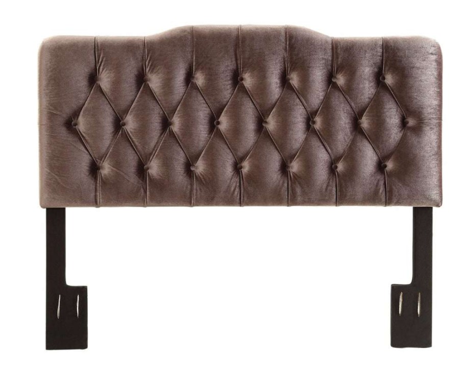 Headboard * | Popular Accentrics Home Adele Tufted King Headboard In Slate Grey