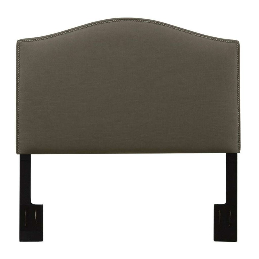 Headboard * | Official Accentrics Home Camel Back Upholstered King Headboard In Taupe