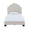 Bed * | Excellent Quality Accentrics Home Saddle Tufted Twin Upholstered Bed In Light Gray