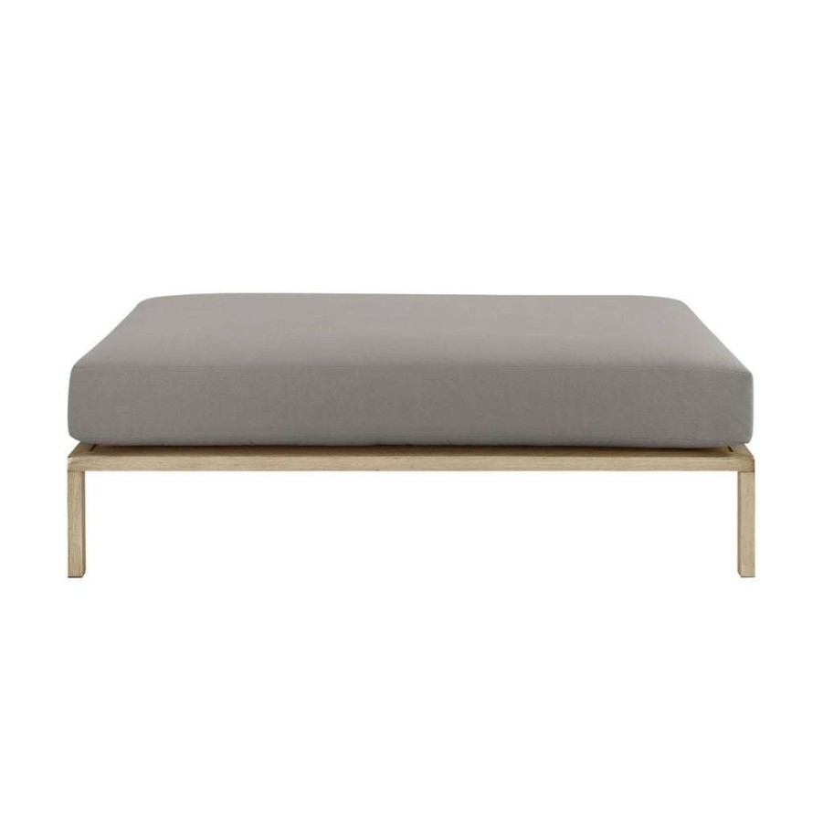 Table * | Popular Accentrics Home Gray Metal Base Ottoman Table (Component 3 Or 3)