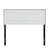 Headboard * | Top Sell Accentrics Home Horizontal Channeled King Headboard With Nail Trim Light Grey