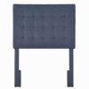 Headboard * | Best Guaranteed Accentrics Home Mid-Century Modern, Grid Tufted Twin Upholstered Headboard In Denim Blue