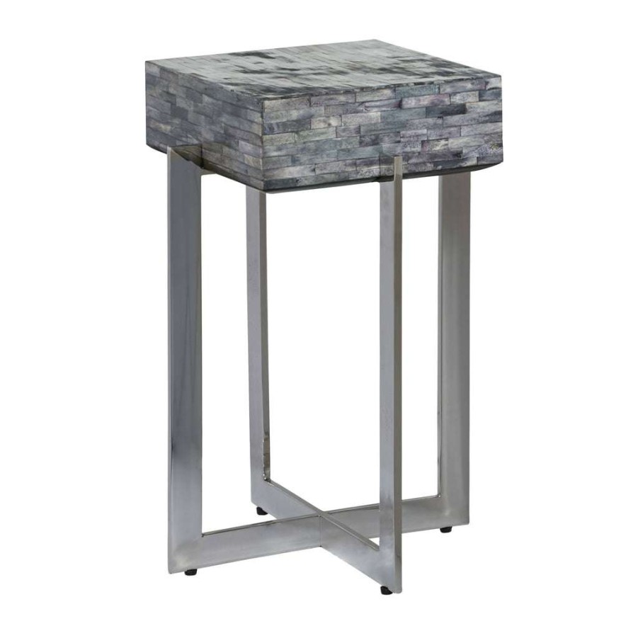 Table * | Online Accentrics Home Calvin Bone Inlay Accent Table