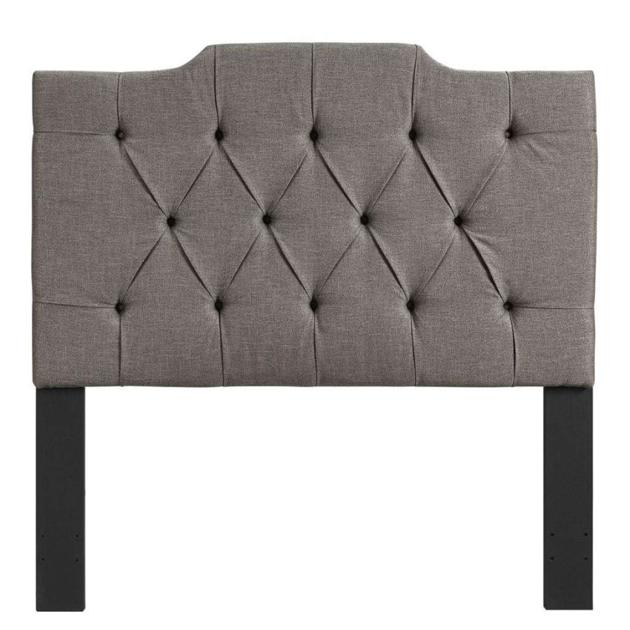 Headboard * | Online Discount Accentrics Home Hanover Style Tufted King / California King Headboard In Grey