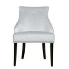 Chair * | Online Accentrics Home Nailhead Trimmed Upholstered Dining Chair In Silver Gray