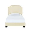 Bed * | Latest Accentrics Home Clipped Corner Twin Upholstered Bed In Cream