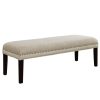 Bed * | Best Guaranteed Accentrics Home Upholstered End Of Bed Bench In Linen