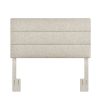 Table * | Popular Accentrics Home Horizontally Channeled, Adjustable Full Or Queen Headboard In Light Gray