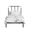 Bed * | Discounts Accentrics Home Twin Metal Bed-Black And Chrome