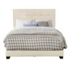 Bed * | Discounts Accentrics Home Button Tufted Full Upholstered Bed In Cream