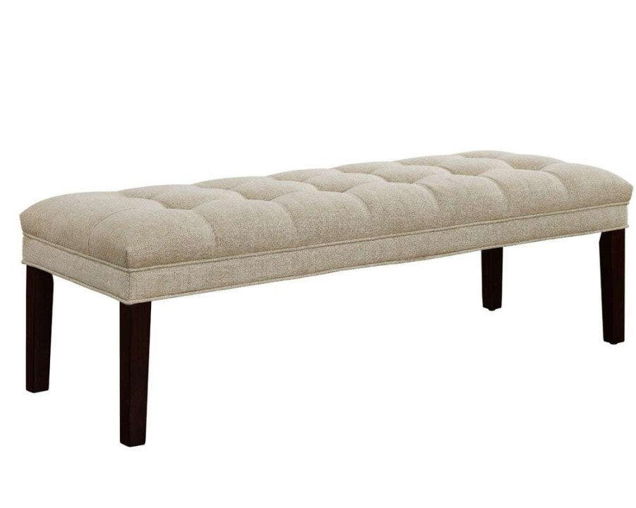 Bed * | Top Sell Accentrics Home Upholstered Biscuit Tufted Bed Bench