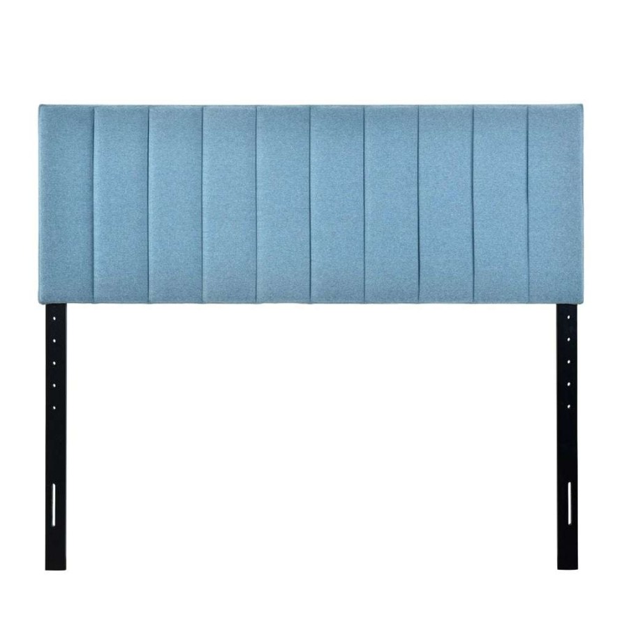 Headboard * | Discounts Accentrics Home Vertical Channel King Headboard Blue