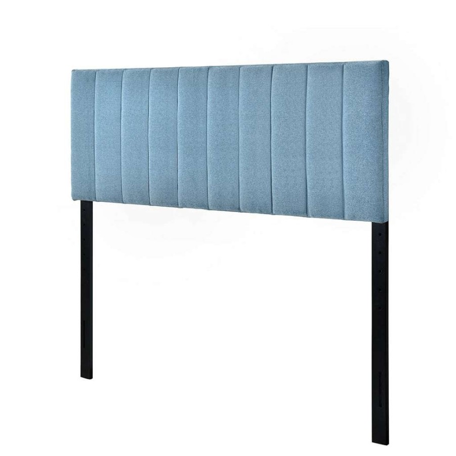 Headboard * | Discounts Accentrics Home Vertical Channel King Headboard Blue