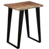 Table * | Official Accentrics Home Solid Acacia Live Edge End Table With Iron Sled Base