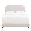 Bed * | Discounts Accentrics Home Clipped Corner Full Upholstered Bed In Fog