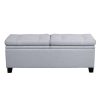 Bed * | Best Guaranteed Accentrics Home Storage Upholstered Bed Bench In Gray