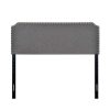 Headboard * | Discounts Accentrics Home Clip Corner King Headboard Stone