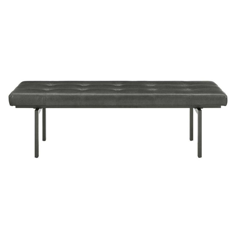 Bed * | Best Guaranteed Accentrics Home Powder Coated Metal Base Bed Bench