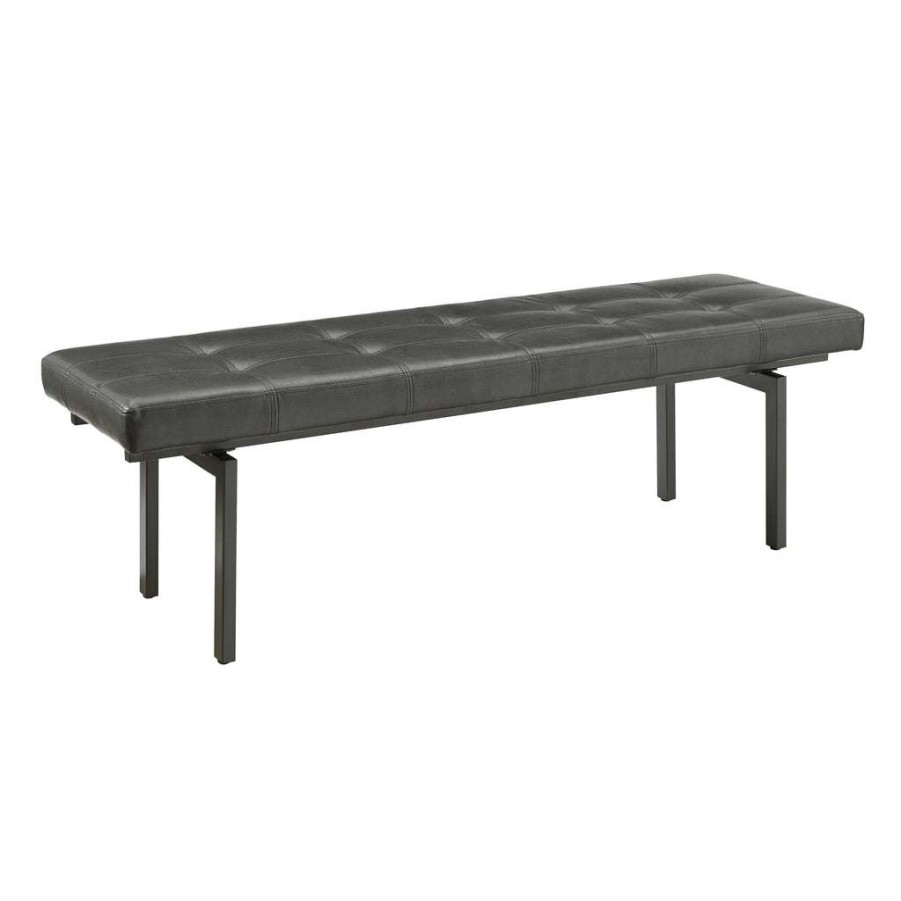 Bed * | Best Guaranteed Accentrics Home Powder Coated Metal Base Bed Bench