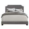 Bed * | Discounts Accentrics Home Clipped Corner Upholstered Queen Bed In Dark Grey