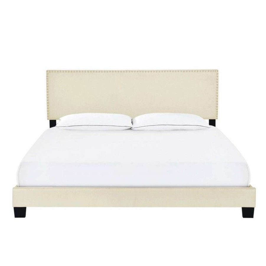 Bed * | High Quality Accentrics Home Queen Nail Trim One Box Bed Linen