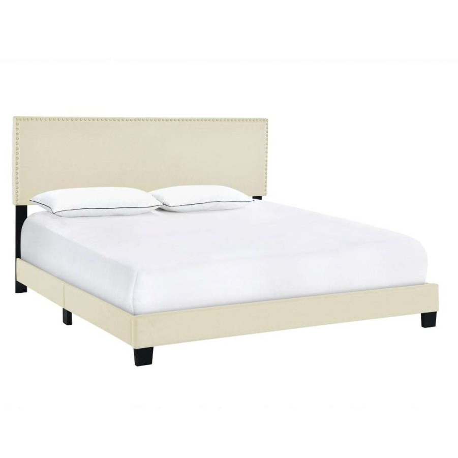 Bed * | High Quality Accentrics Home Queen Nail Trim One Box Bed Linen