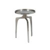 Table * | Best Guaranteed Accentrics Home Mid-Mod Aluminum Accent Table In Retro Silver