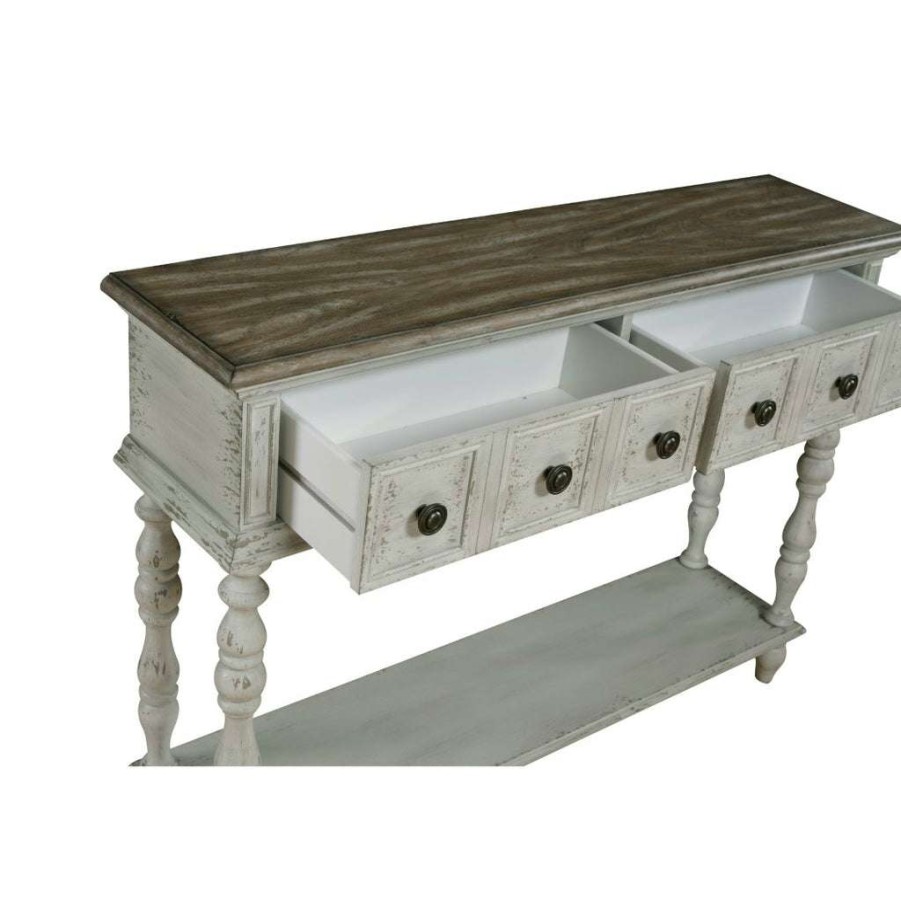 Table * | Official Accentrics Home Montauk Two Toned Weathered Console Table