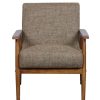 Chair * | Online Discount Accentrics Home Wood Frame Accent Chair In Calypso Waterfall