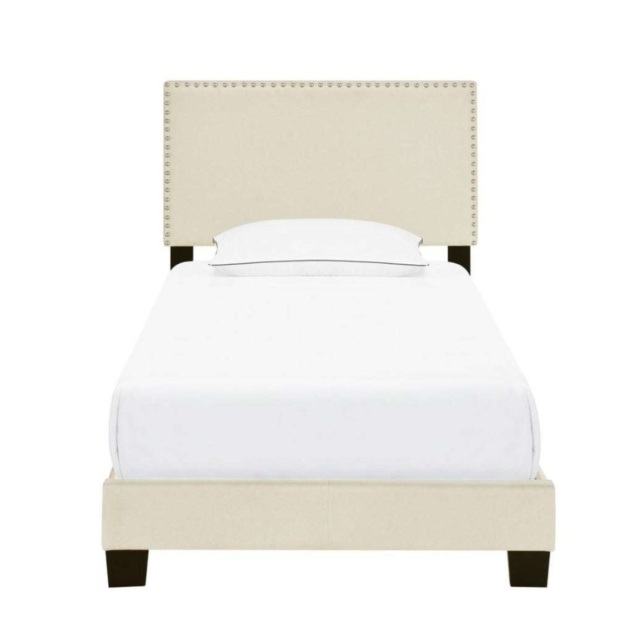 Bed * | Online Accentrics Home Twin Nail Trim One Box Bed Linen