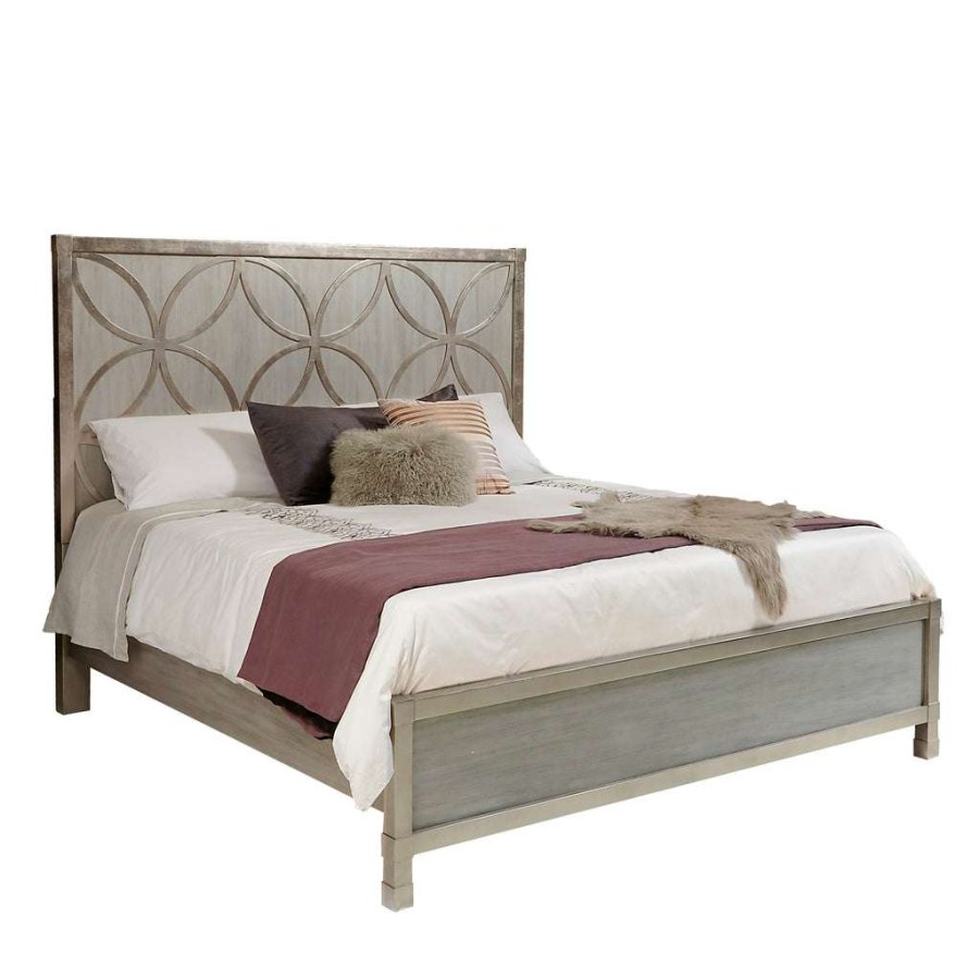 Bed * | Latest Accentrics Home Silverleaf Quatrefoil Queen Bed