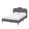 Bed * | High Quality Accentrics Home Arched Upholstered Queen Platform Bed In Gray Velvet