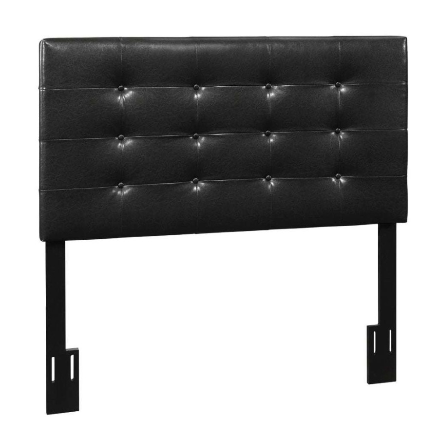 Headboard * | Best Sellers Accentrics Home Townsend Full/ Queen Uph Headboard In Black