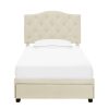 Bed * | Featured Accentrics Home Twin Tufted Storage Bed In Linen