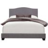 Bed * | Official Accentrics Home Stitched Camel Back Full Upholstered Bed In Cement Gray