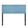 Headboard * | Outlet Accentrics Home Vertical Channel Queen Headboard Blue