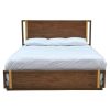 Bed * | Best Guaranteed Accentrics Home Gold Strap Mid-Century Queen Bed