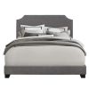 Bed * | High Quality Accentrics Home Clipped Corner Upholstered King Bed In Dark Grey