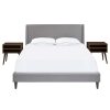 Bed * | Best Guaranteed Accentrics Home King Wing Bed & Ns Combo