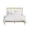 Bed * | Online Discount Accentrics Home Queen Metal Bed-Gold