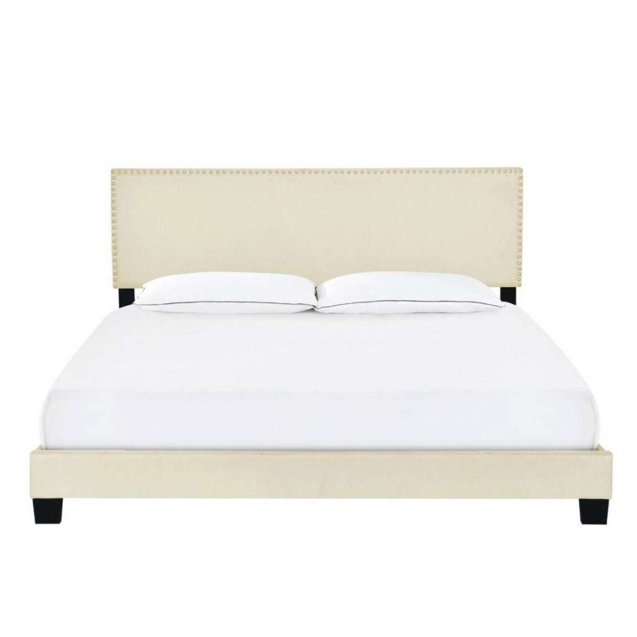 Bed * | Latest Accentrics Home King Nail Trim One Box Bed Linen