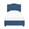 Bed * | High Quality Accentrics Home Twin Tufted Storage Bed In Denim