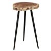 Table * | Top Sell Accentrics Home Natural Acacia Solid Wood Slice End Table