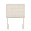 Table * | Top Sell Accentrics Home Horizontally Channeled, Adjustable Twin Headboard In Doe Beige