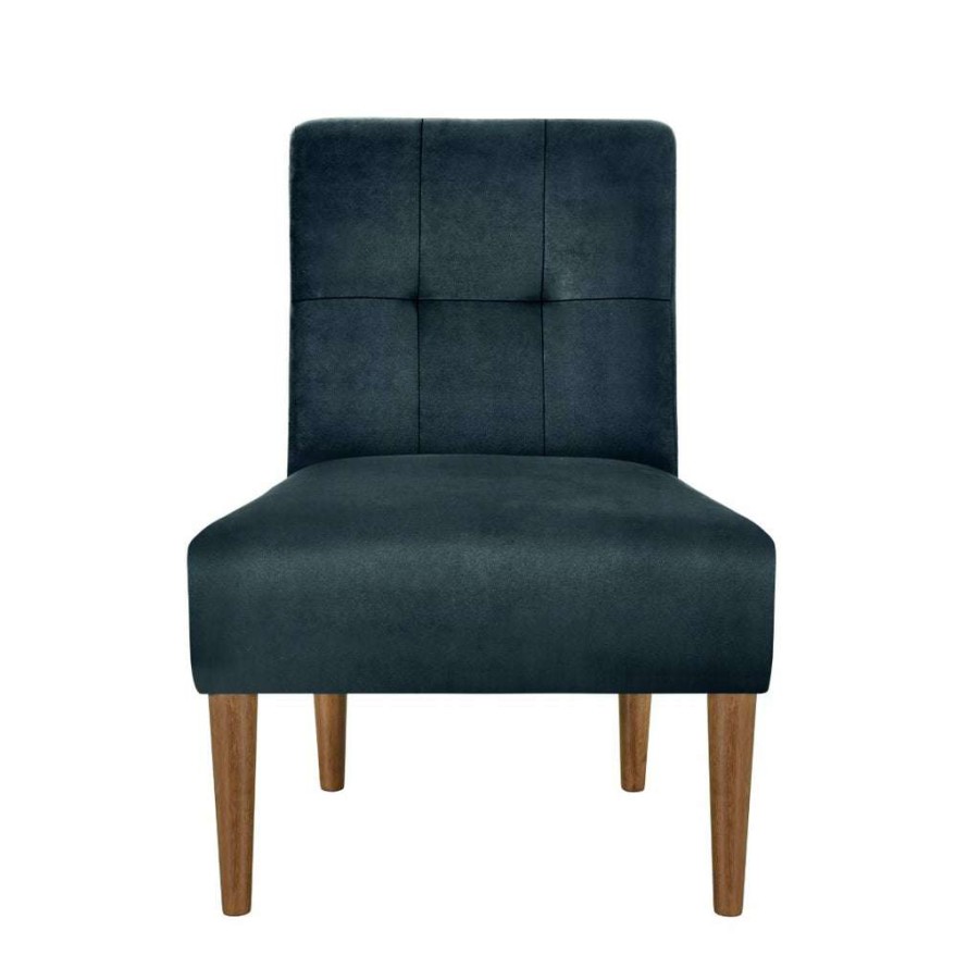 Chair * | Discount Accentrics Home Modern Slipper Chair Navy