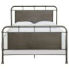 Bed * | Best Sale Accentrics Home Urban Industrial Burnished Smoke Queen Metal Bed