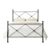 Bed * | Latest Accentrics Home King Metal Poster Bed With X Accents In Bronze